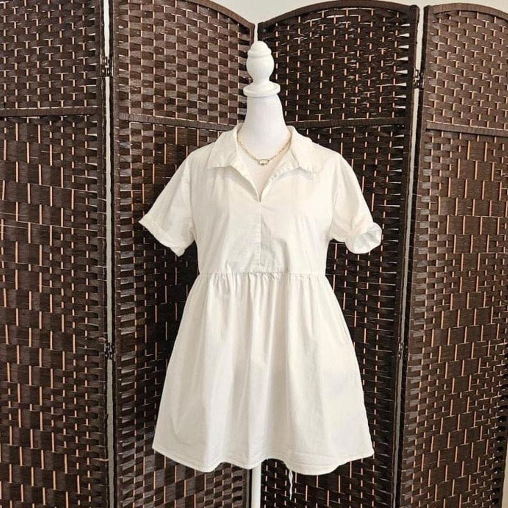 Women's Love Bonito White Short Flattering Dress Size 4 Fairycore